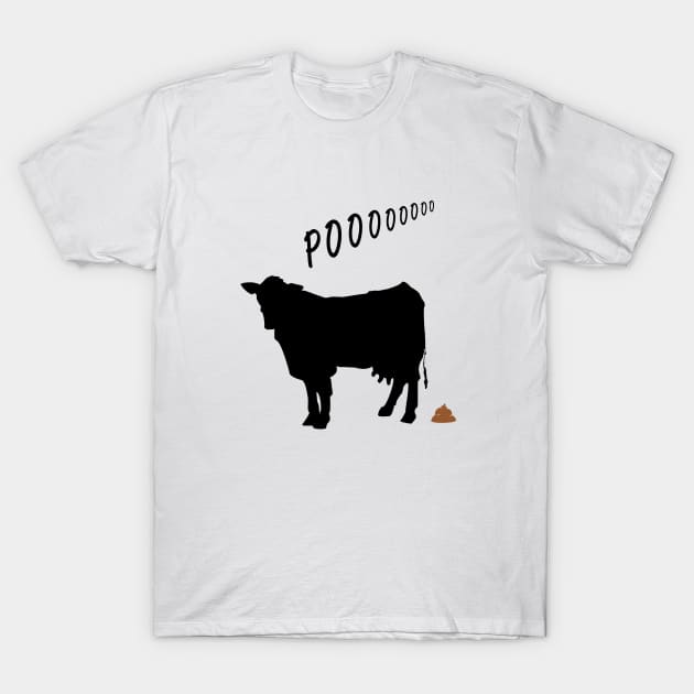 Cows go poo T-Shirt by xiari